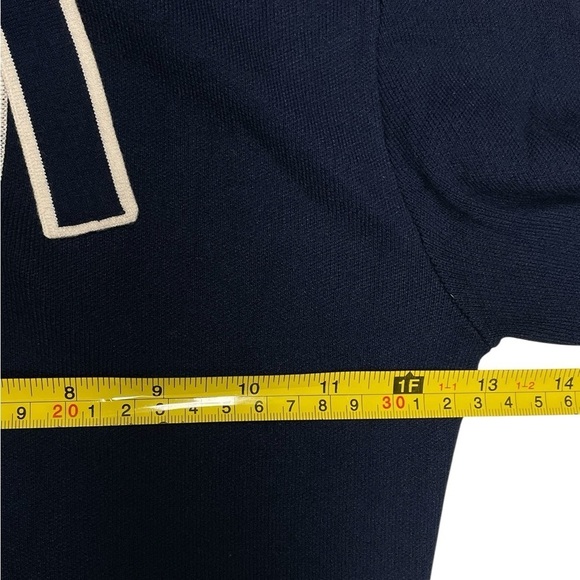 Draper James Nassau Navy Sailer Bow Sweater Dress Size extra small - Picture 10 of 14